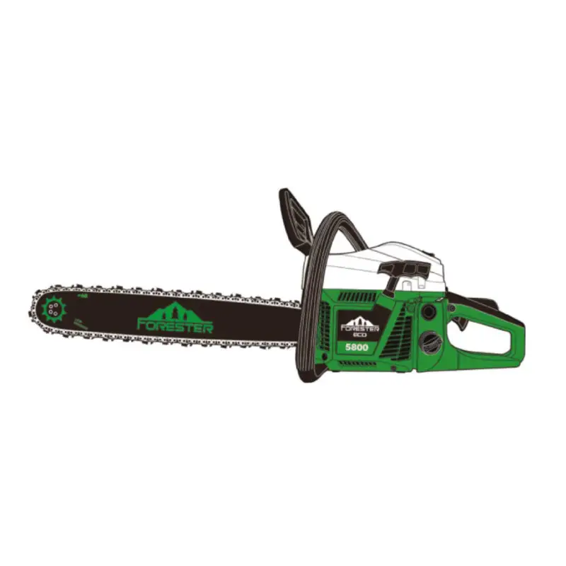 FORESTER-Eco-5800 Chain Saw with 58CC 2 Stroke 2.2KW Petrol Engine
