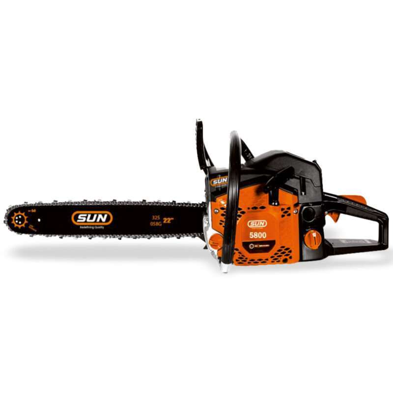 SUN 5800 Chain Saw with 58 CC, 2 Stroke Petrol Engine Power