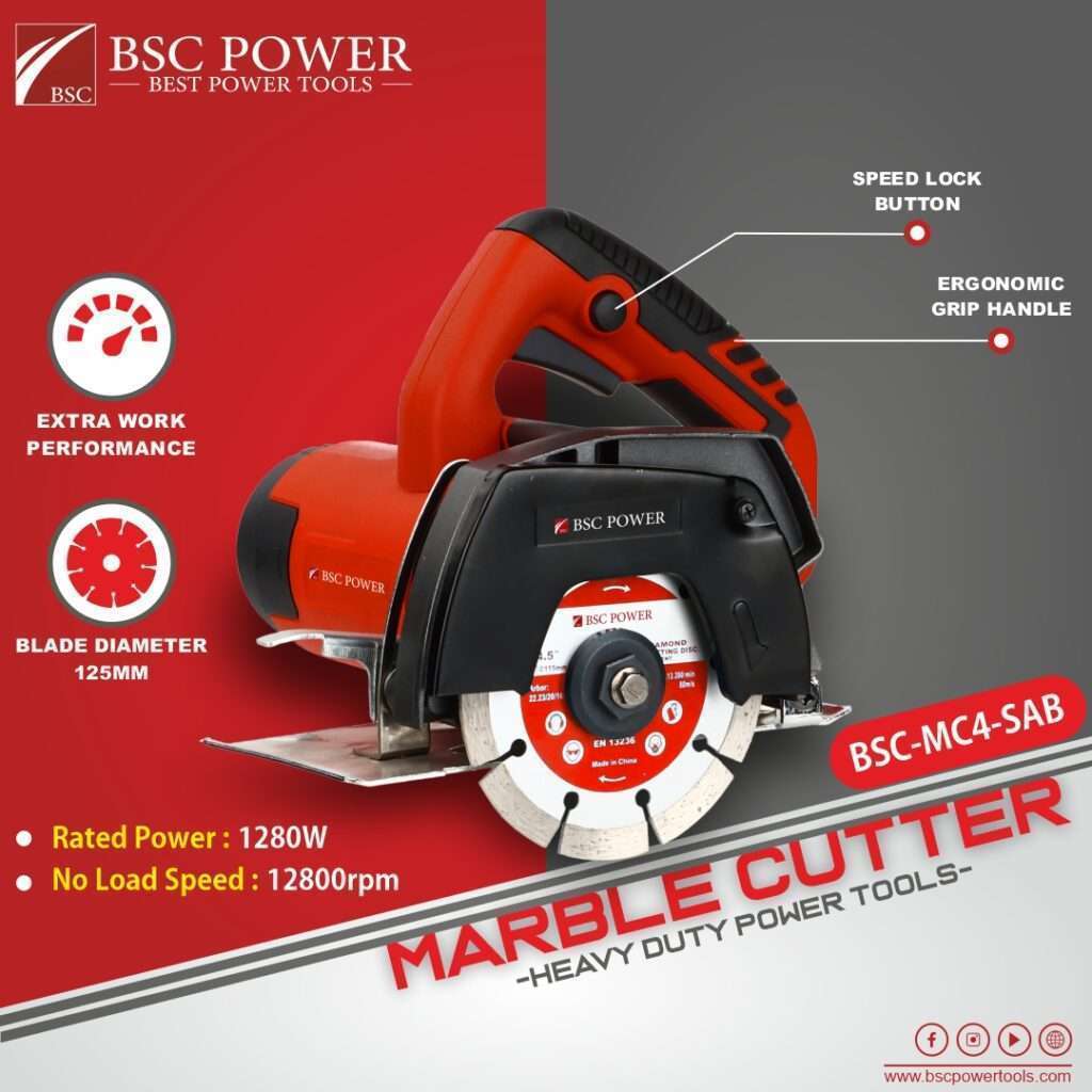 𝗕𝗦𝗖 𝗣𝗢𝗪𝗘𝗥 𝗠𝗖-𝟰𝗦𝗔𝗕 𝗠𝗔𝗥𝗕𝗟𝗘 𝗖𝗨𝗧𝗧𝗘𝗥 – BSC Power Tools