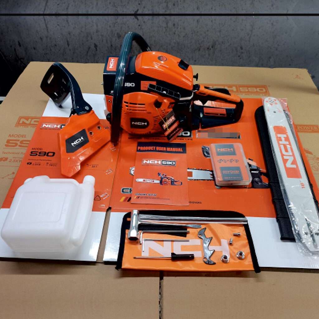 NCH H590 Chain Saw Heavy Duty With 58cc 2 Stroke 2.5kw Petrol